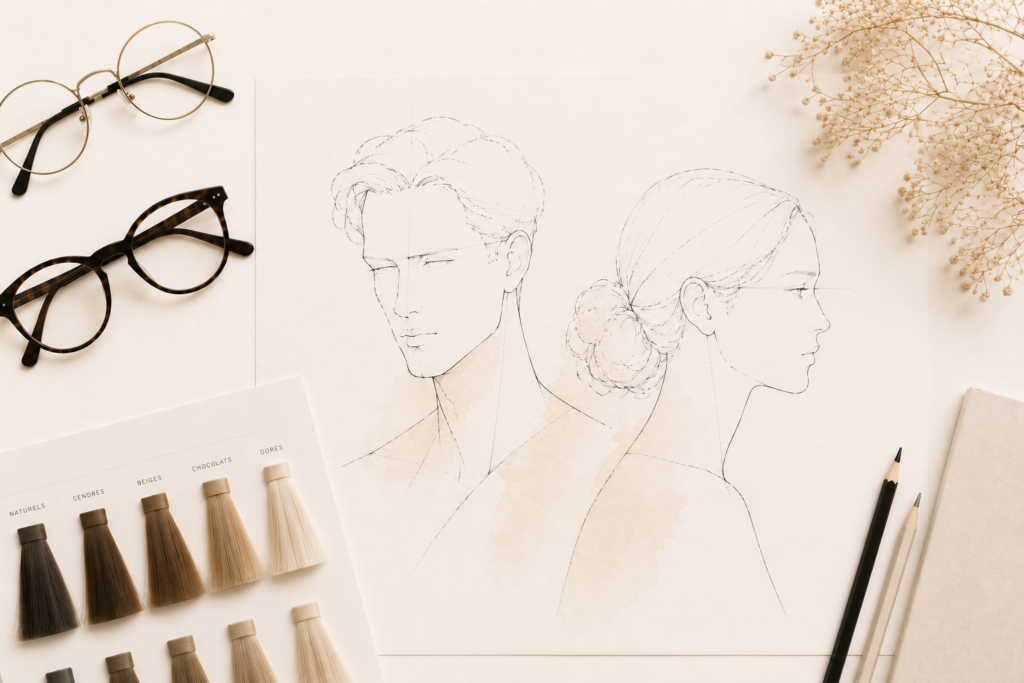 étude du visage et visagisme personnalisé